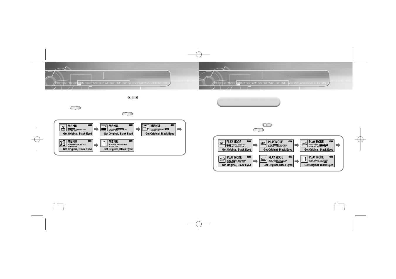 Setting up menu, Repeating tracks | Samsung YP-35H-XAC User Manual | Page 21 / 32
