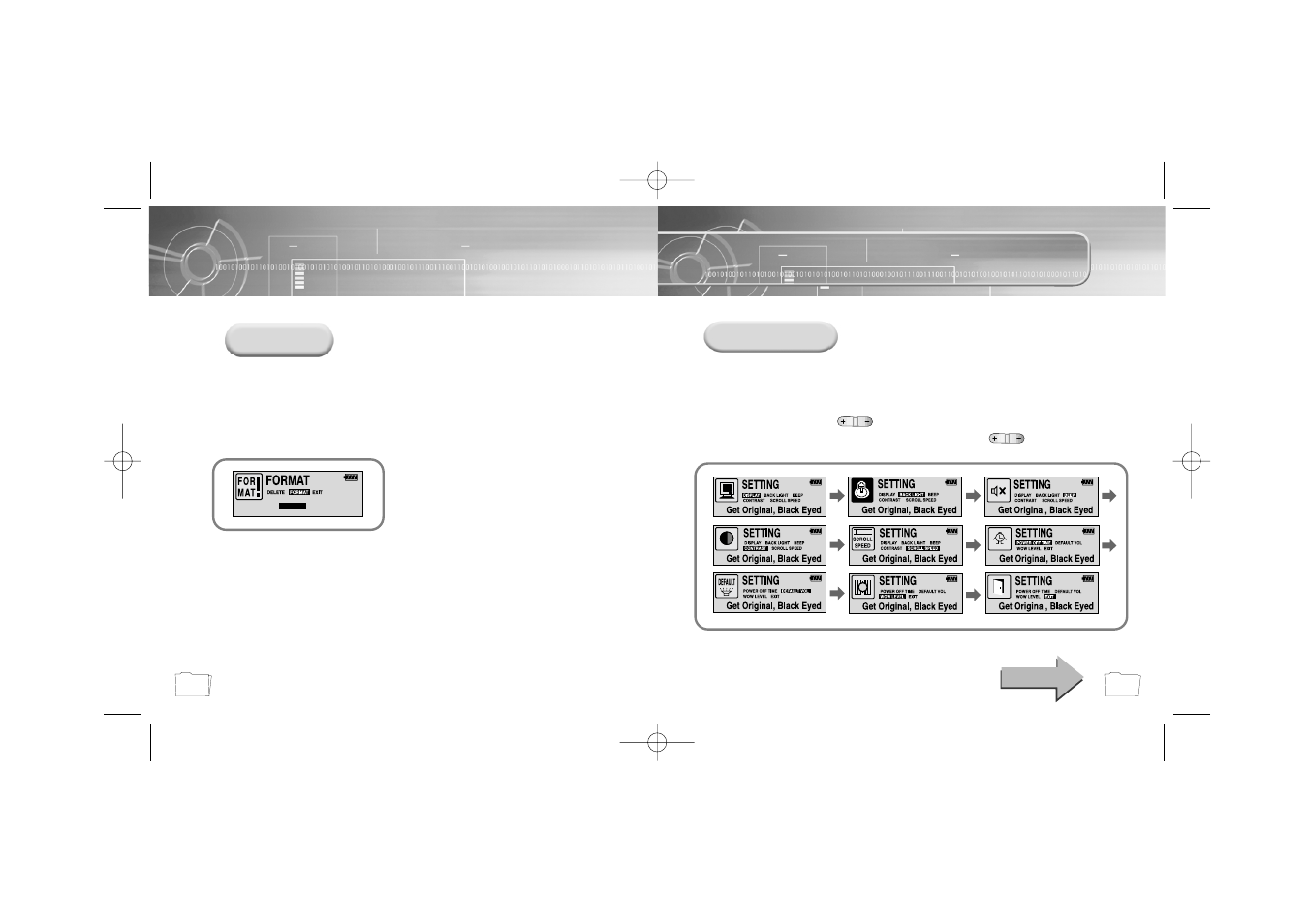 Customizing options (display) | Samsung YP-35H-XAC User Manual | Page 23 / 32