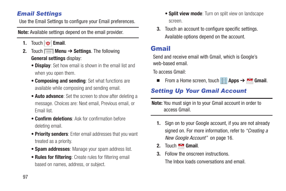 Gmail | Samsung SGH-I317TSAATT User Manual | Page 104 / 226