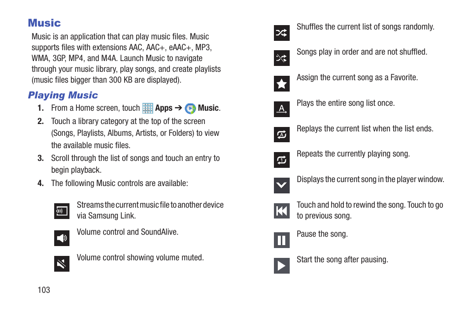 Music | Samsung SGH-I317TSAATT User Manual | Page 110 / 226