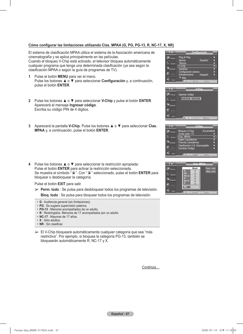 Samsung PL50A440P1DXZX User Manual | Page 129 / 145