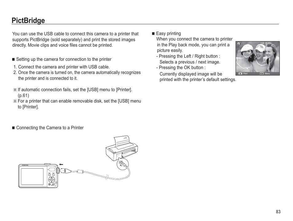 Pictbridge | Samsung EC-PL80ZZBPSCA User Manual | Page 84 / 103