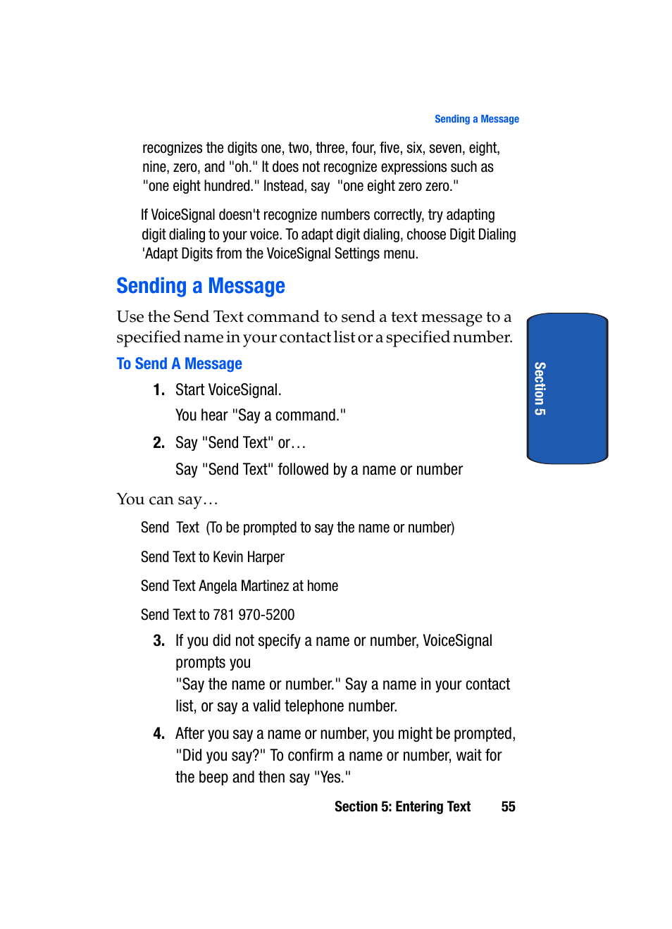 Sending a message, To send a message | Samsung SGH-P207ZKACIN User Manual | Page 59 / 209