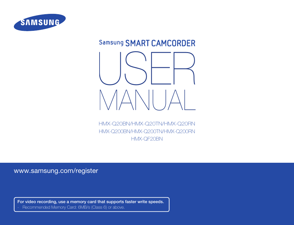 Samsung HMX-Q20BN-XAA User Manual | 133 pages