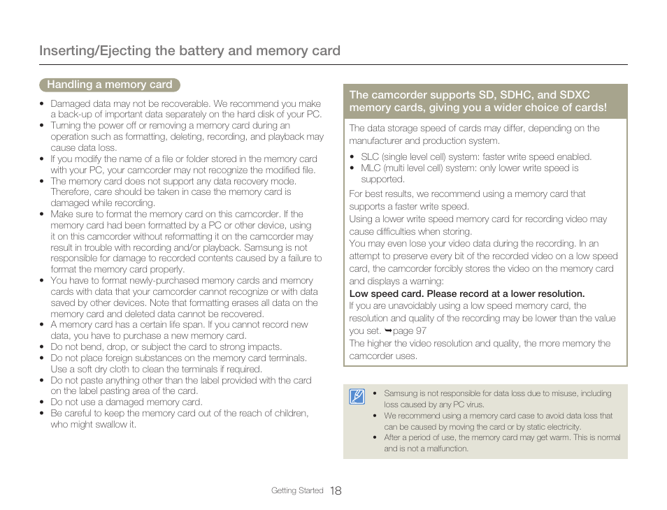 Samsung HMX-Q20BN-XAA User Manual | Page 22 / 133