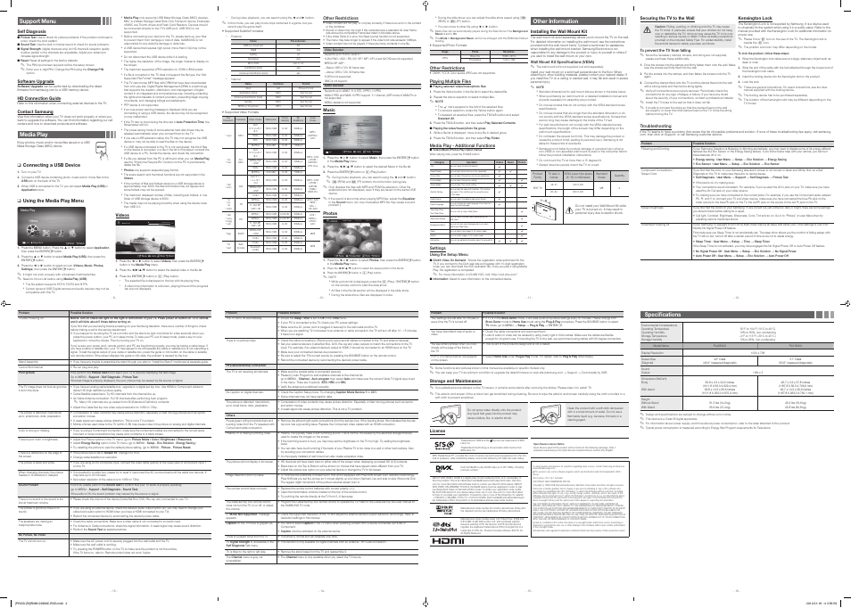 Playlist | Samsung PL51E450A1FXZP User Manual | Page 2 / 2