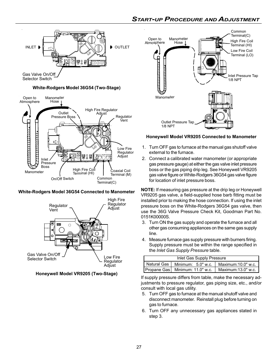 Amana Gas Furnance S)8 User Manual | Page 27 / 48