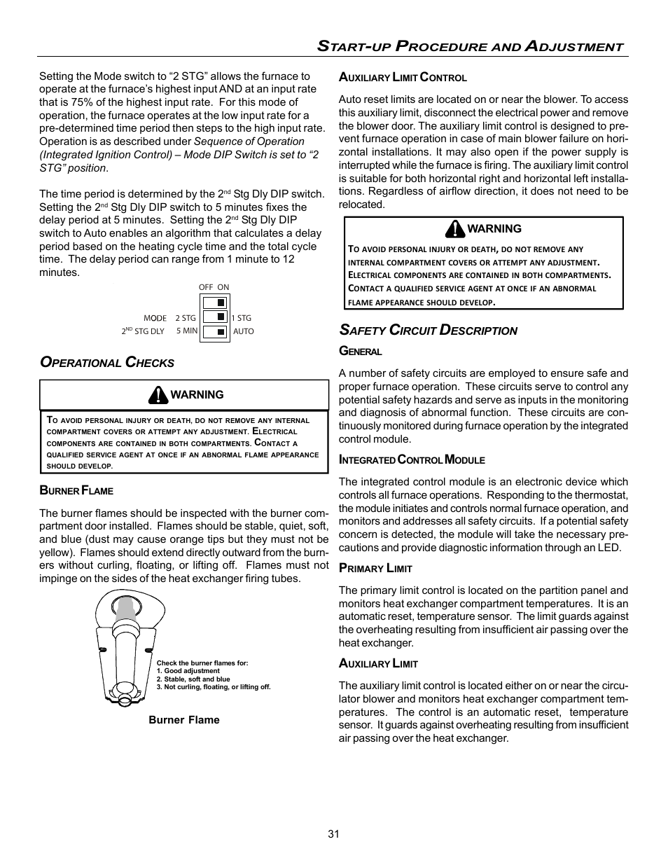 Amana Gas Furnance S)8 User Manual | Page 31 / 48