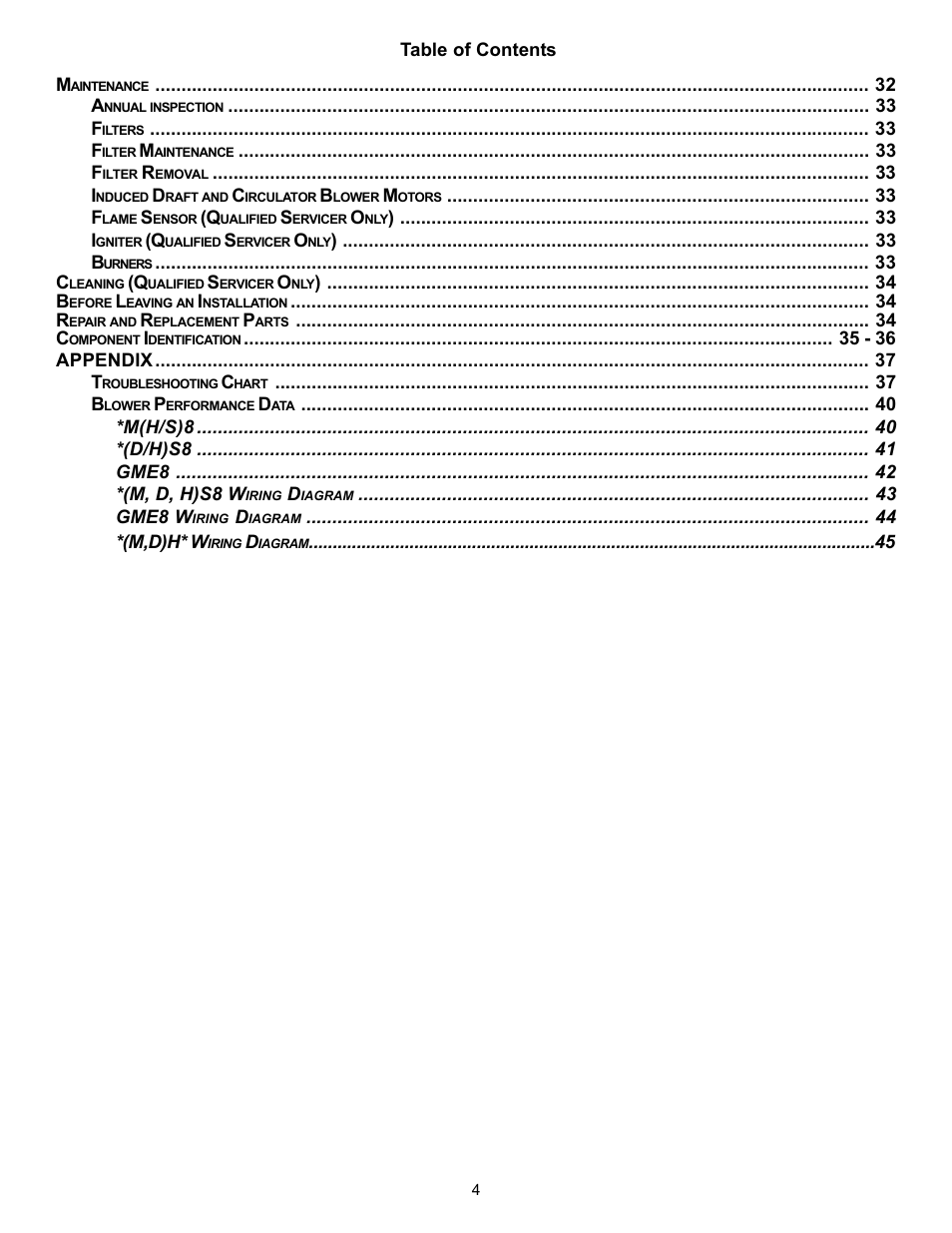 Amana Gas Furnance S)8 User Manual | Page 4 / 48