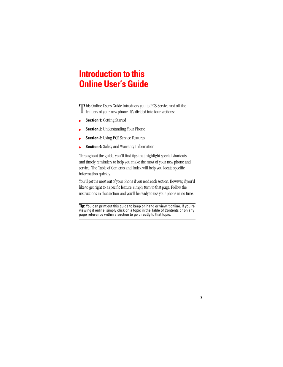 Introduction to this online user’s guide | Samsung SPH-N400ISSXAR User Manual | Page 8 / 131