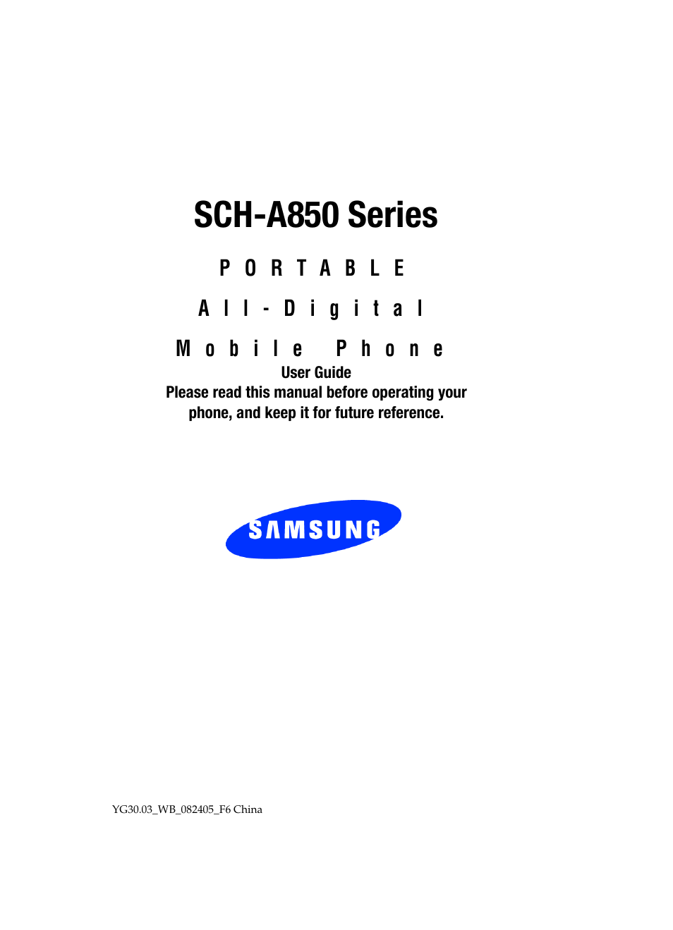 Samsung SCH-A850BKVXAR User Manual | 178 pages