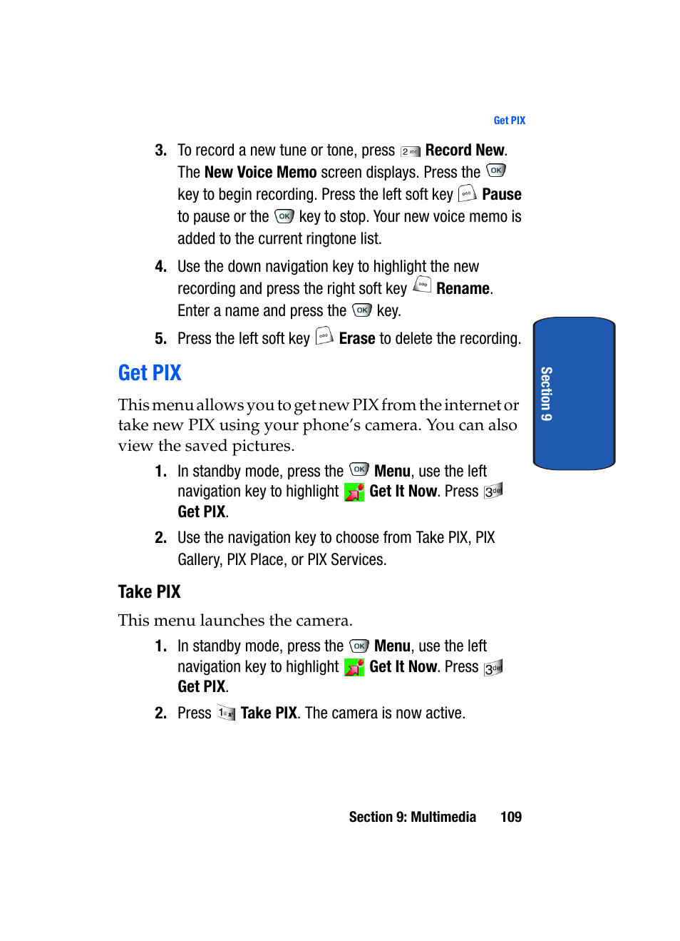 Get pix | Samsung SCH-A850BKVXAR User Manual | Page 113 / 178