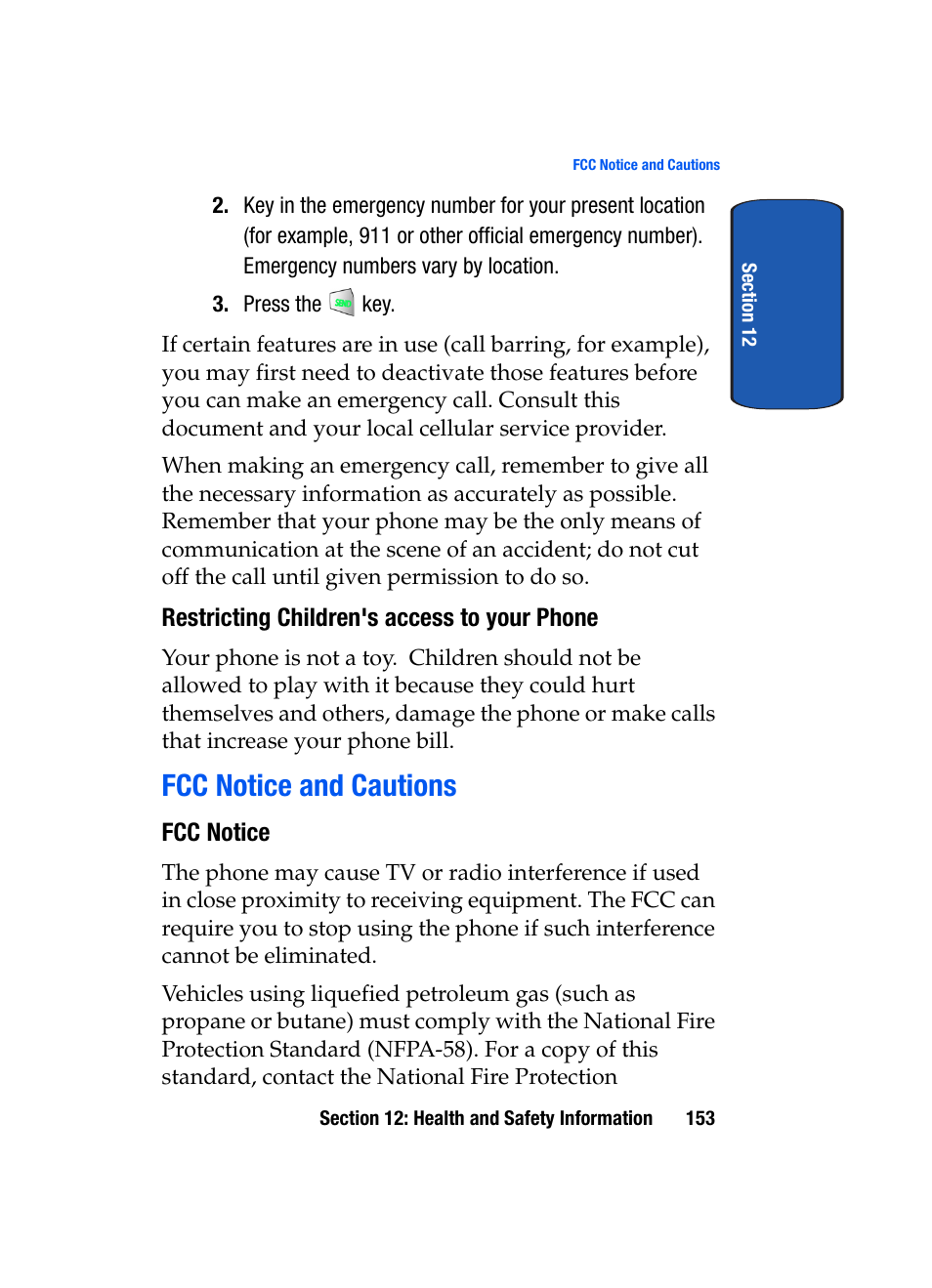 Fcc notice and cautions | Samsung SCH-A850BKVXAR User Manual | Page 157 / 178