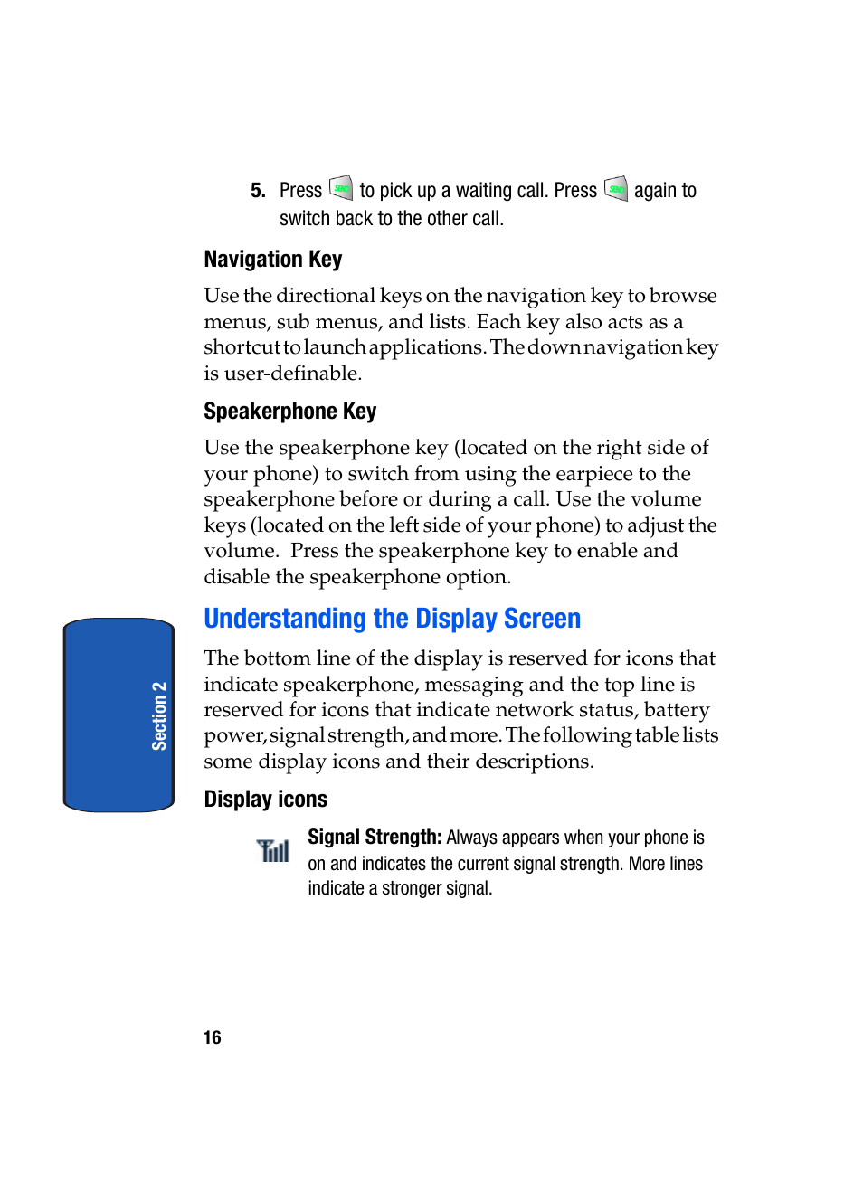 Understanding the display screen | Samsung SCH-A850BKVXAR User Manual | Page 20 / 178