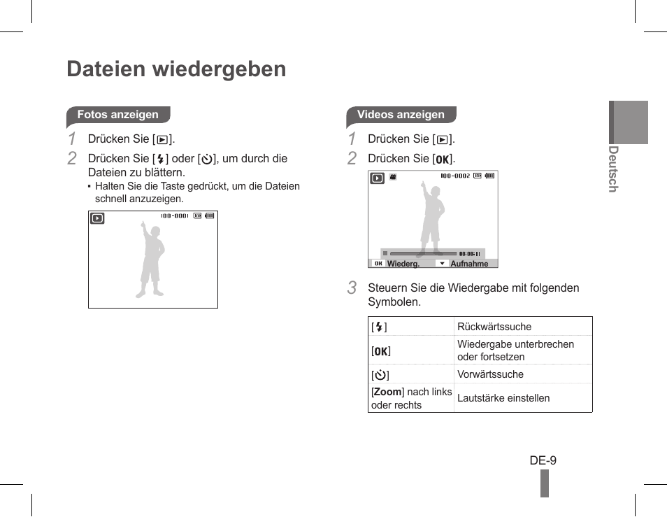 Dateien wiedergeben | Samsung EC-PL90ZZBPRUS User Manual | Page 19 / 72