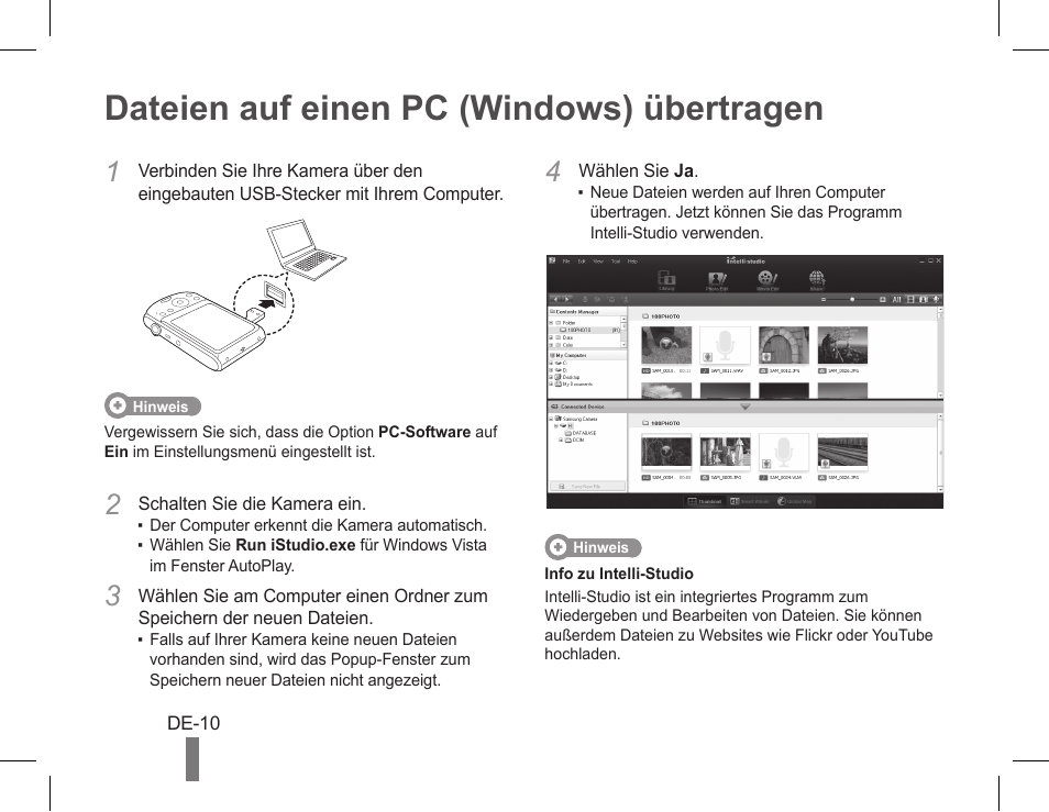 Dateien auf einen pc (windows) übertragen | Samsung EC-PL90ZZBPRUS User Manual | Page 20 / 72