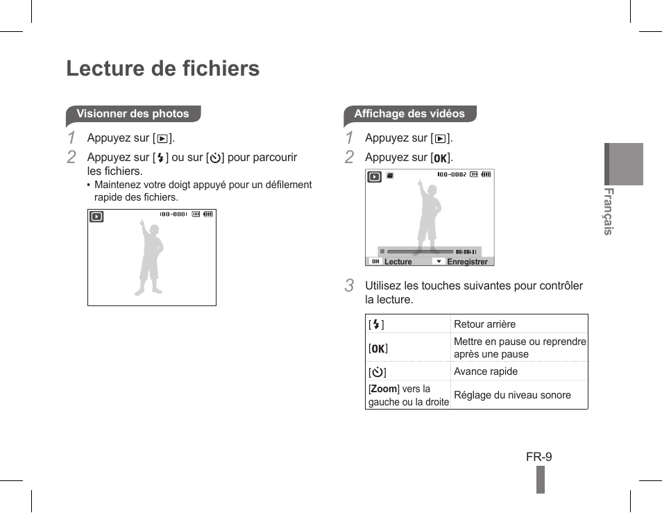 Lecture de fichiers | Samsung EC-PL90ZZBPRUS User Manual | Page 29 / 72