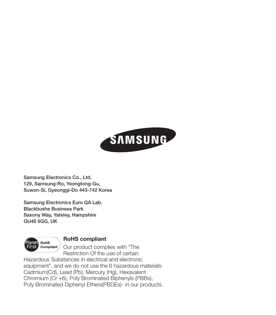 Samsung HMX-T10ON-XAA User Manual | Page 123 / 123