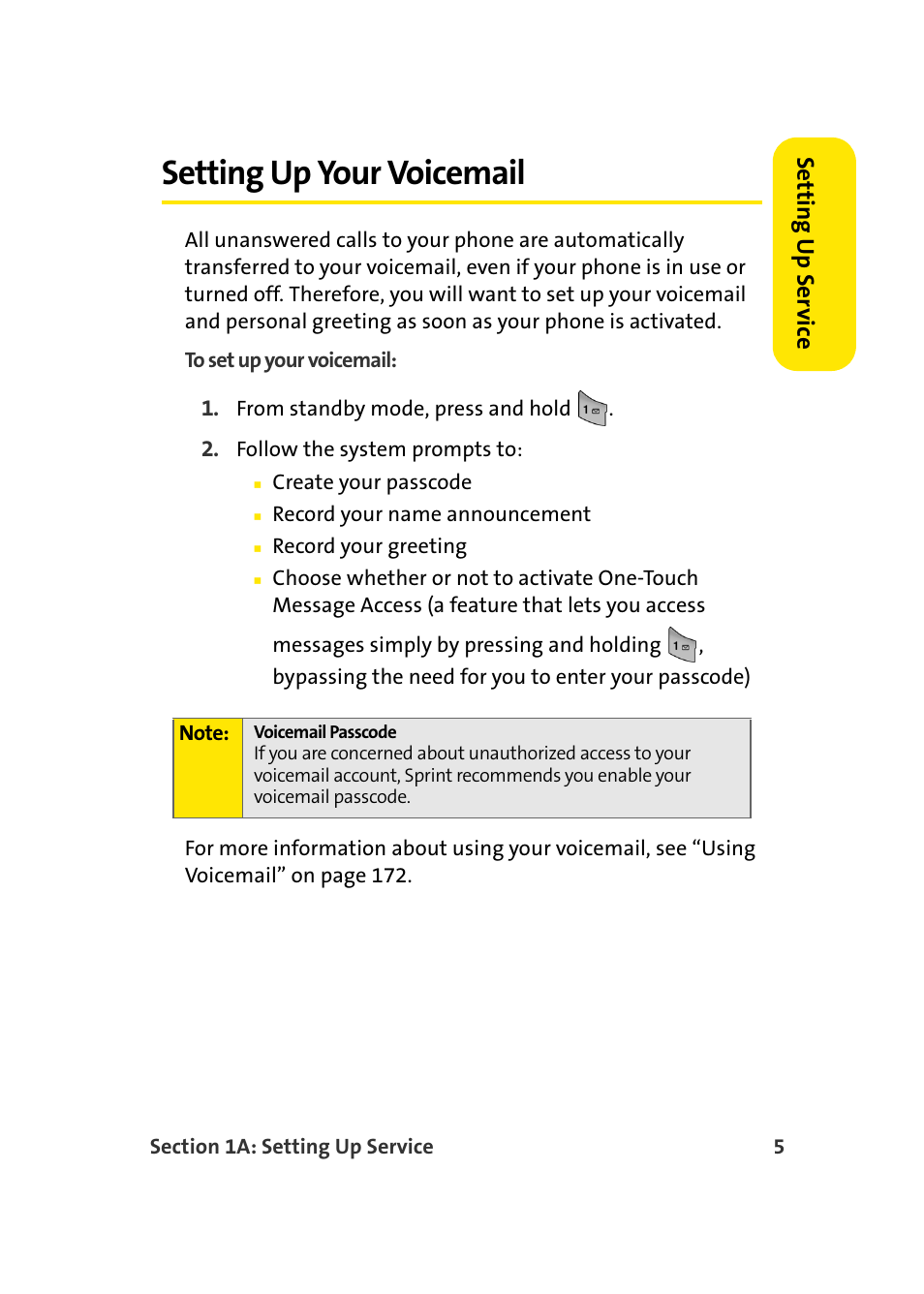 Setting up your voicemail | Samsung SPH-A960TSSXAR User Manual | Page 29 / 272