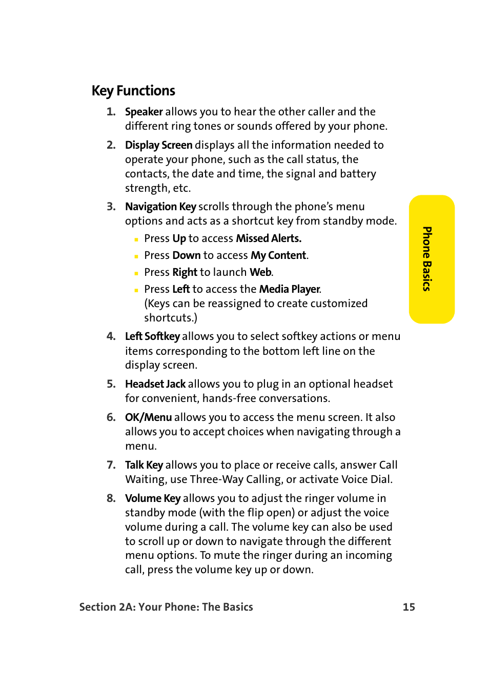 Key functions | Samsung SPH-A960TSSXAR User Manual | Page 39 / 272