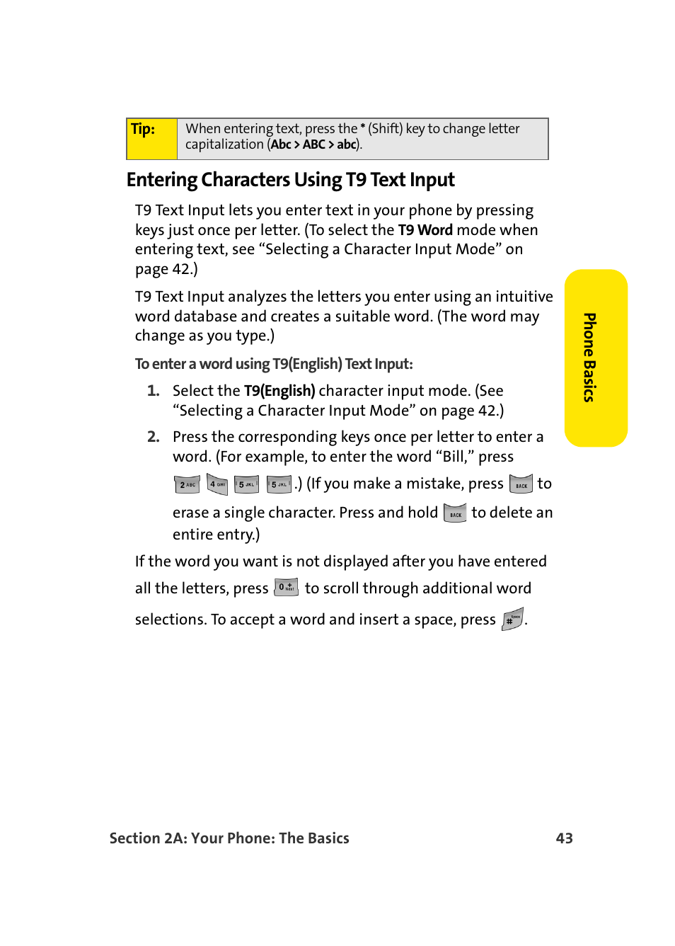 Entering characters using t9 text input | Samsung SPH-A960TSSXAR User Manual | Page 67 / 272