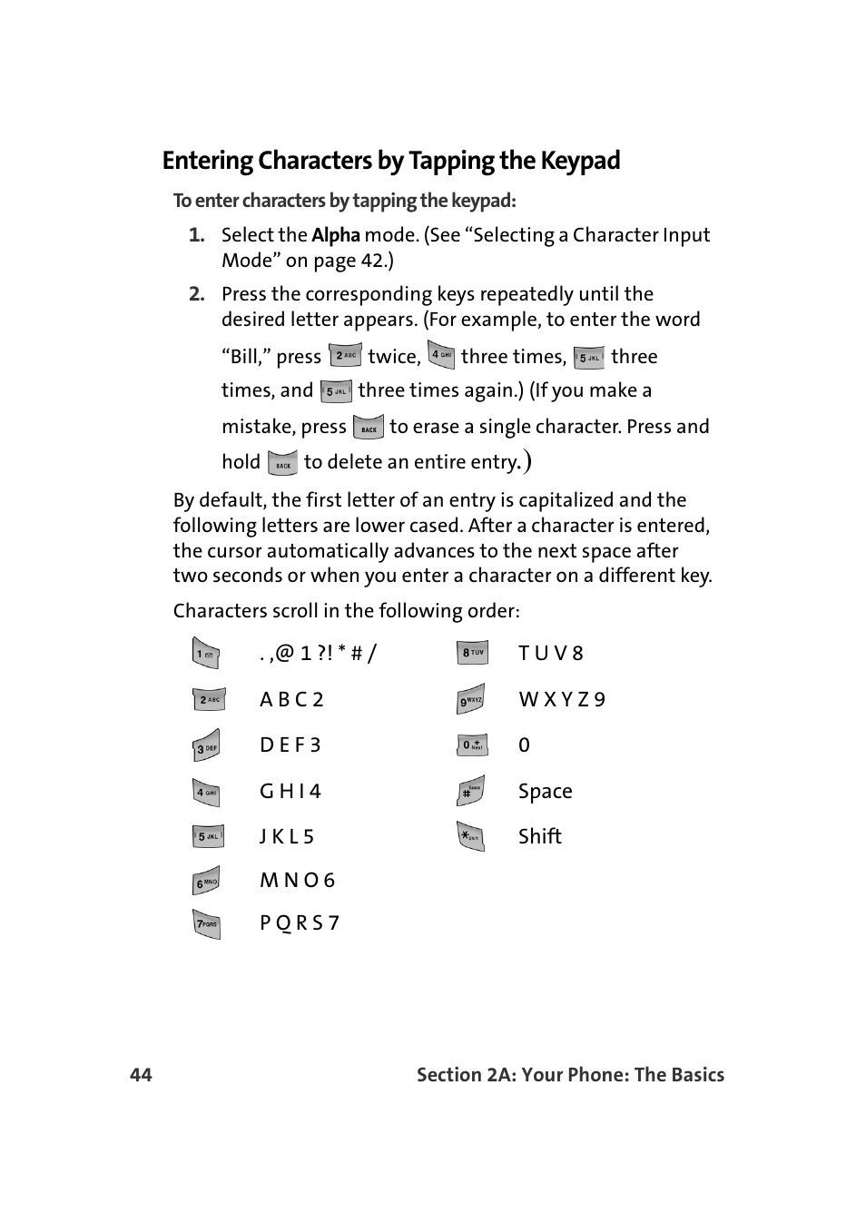 Entering characters by tapping the keypad | Samsung SPH-A960TSSXAR User Manual | Page 68 / 272