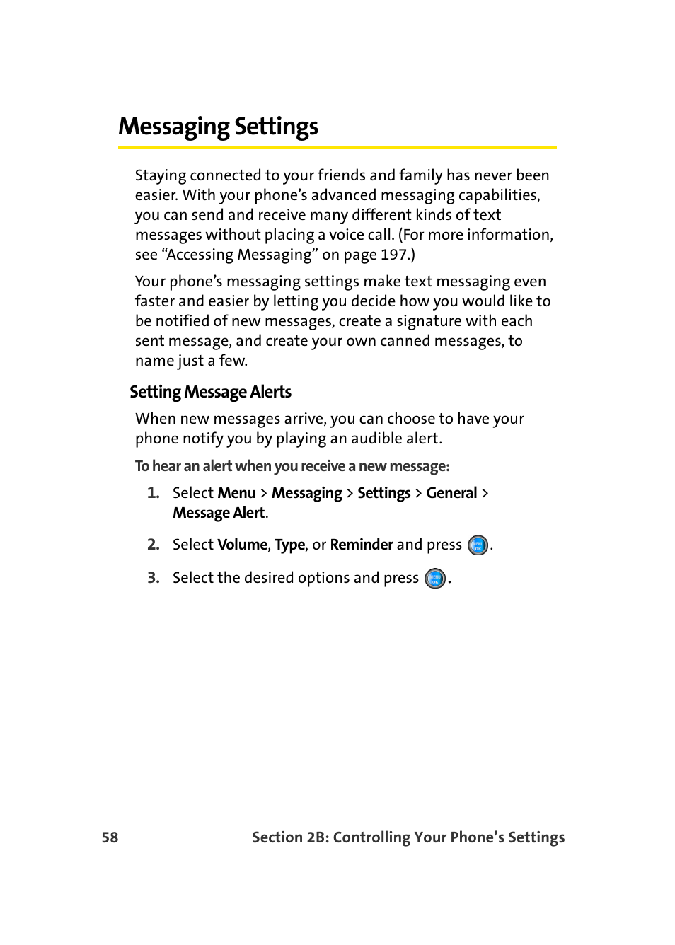 Messaging settings | Samsung SPH-A960TSSXAR User Manual | Page 82 / 272