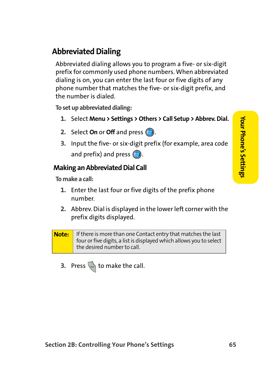 Abbreviated dialing | Samsung SPH-A960TSSXAR User Manual | Page 89 / 272