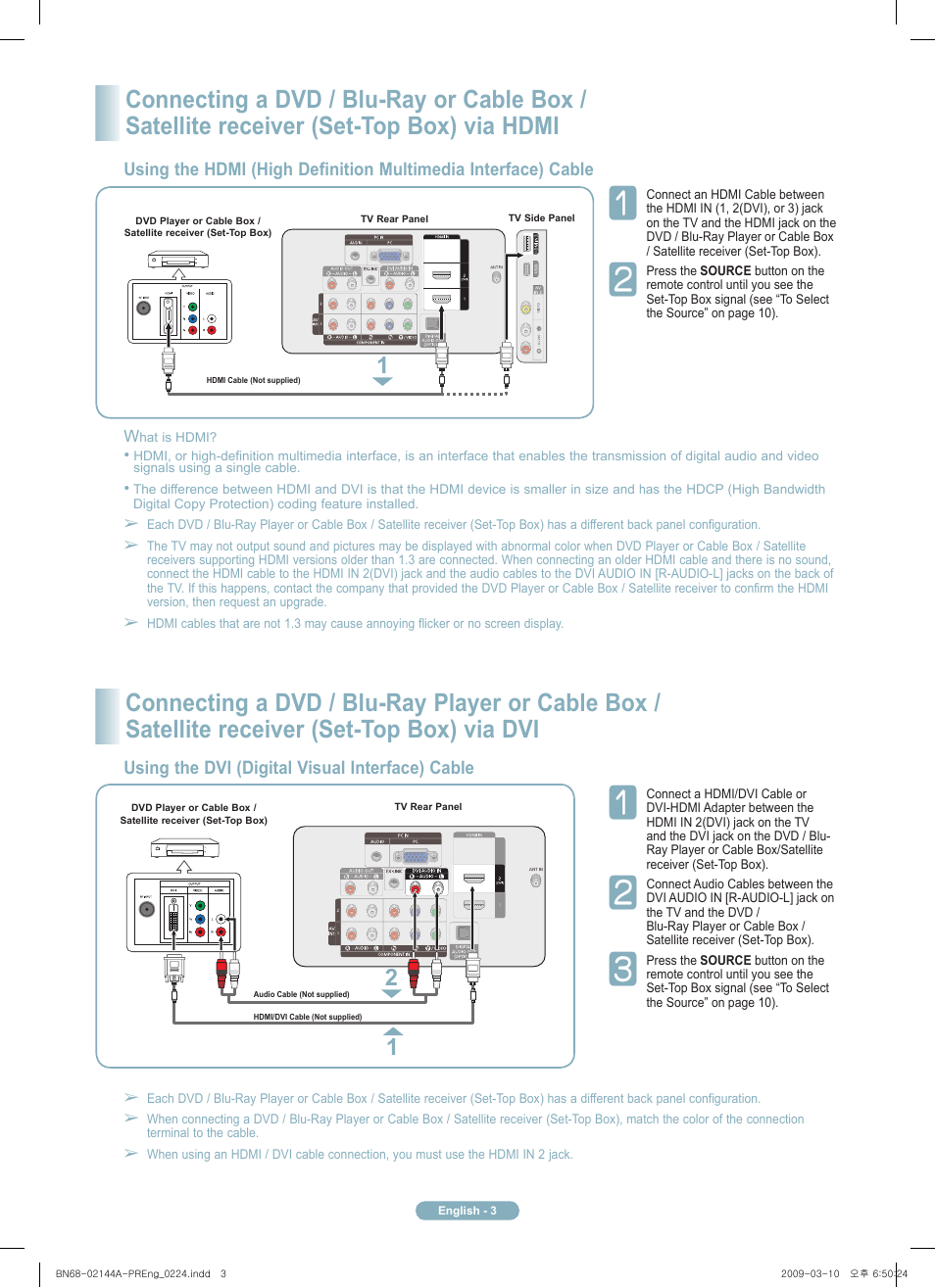 Samsung PN58B540S3FXZA User Manual | Page 3 / 12