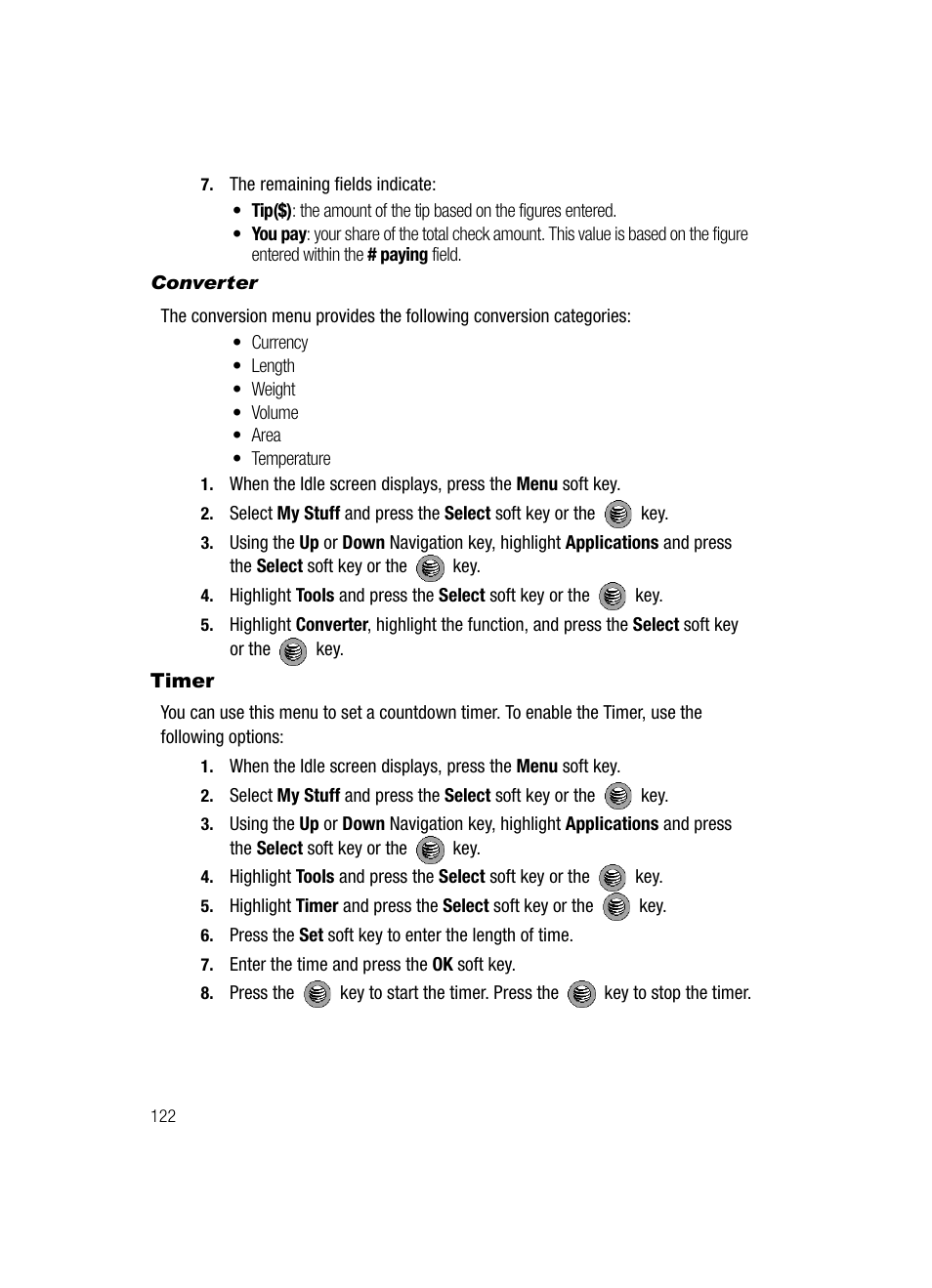 Samsung SGH-A517ZKAATT User Manual | Page 122 / 162