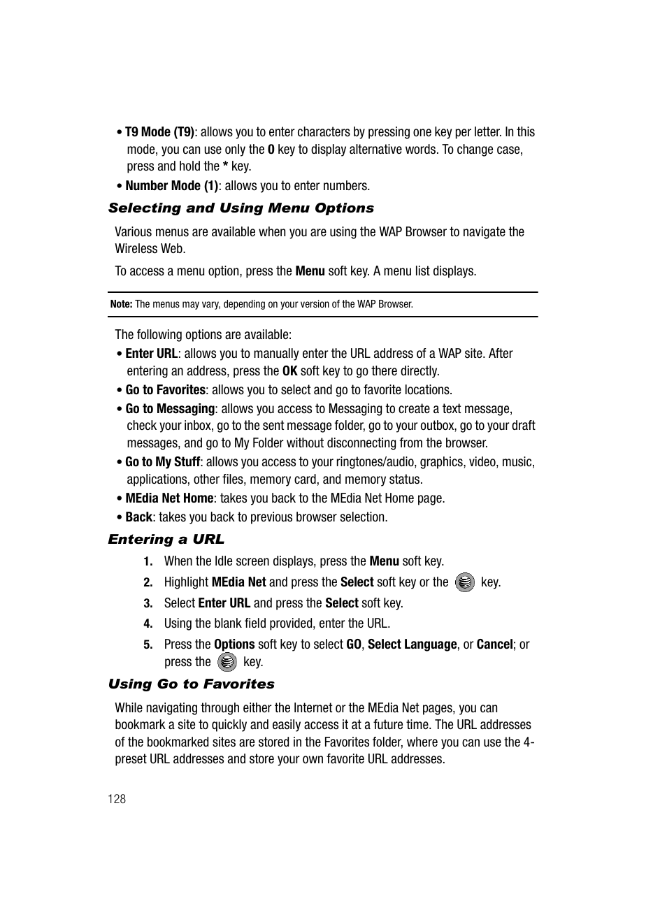 Samsung SGH-A517ZKAATT User Manual | Page 128 / 162