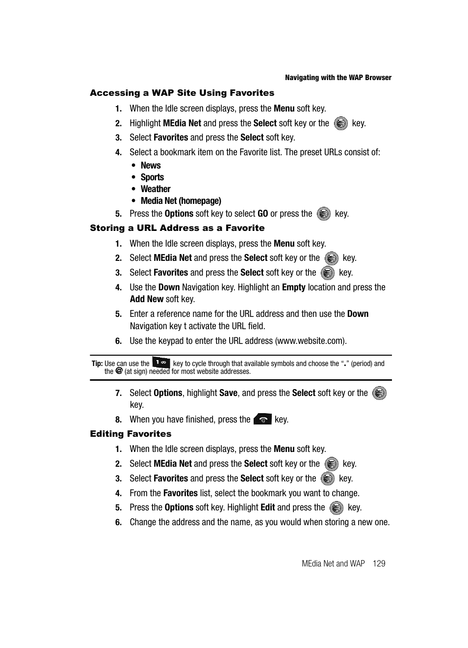 Samsung SGH-A517ZKAATT User Manual | Page 129 / 162