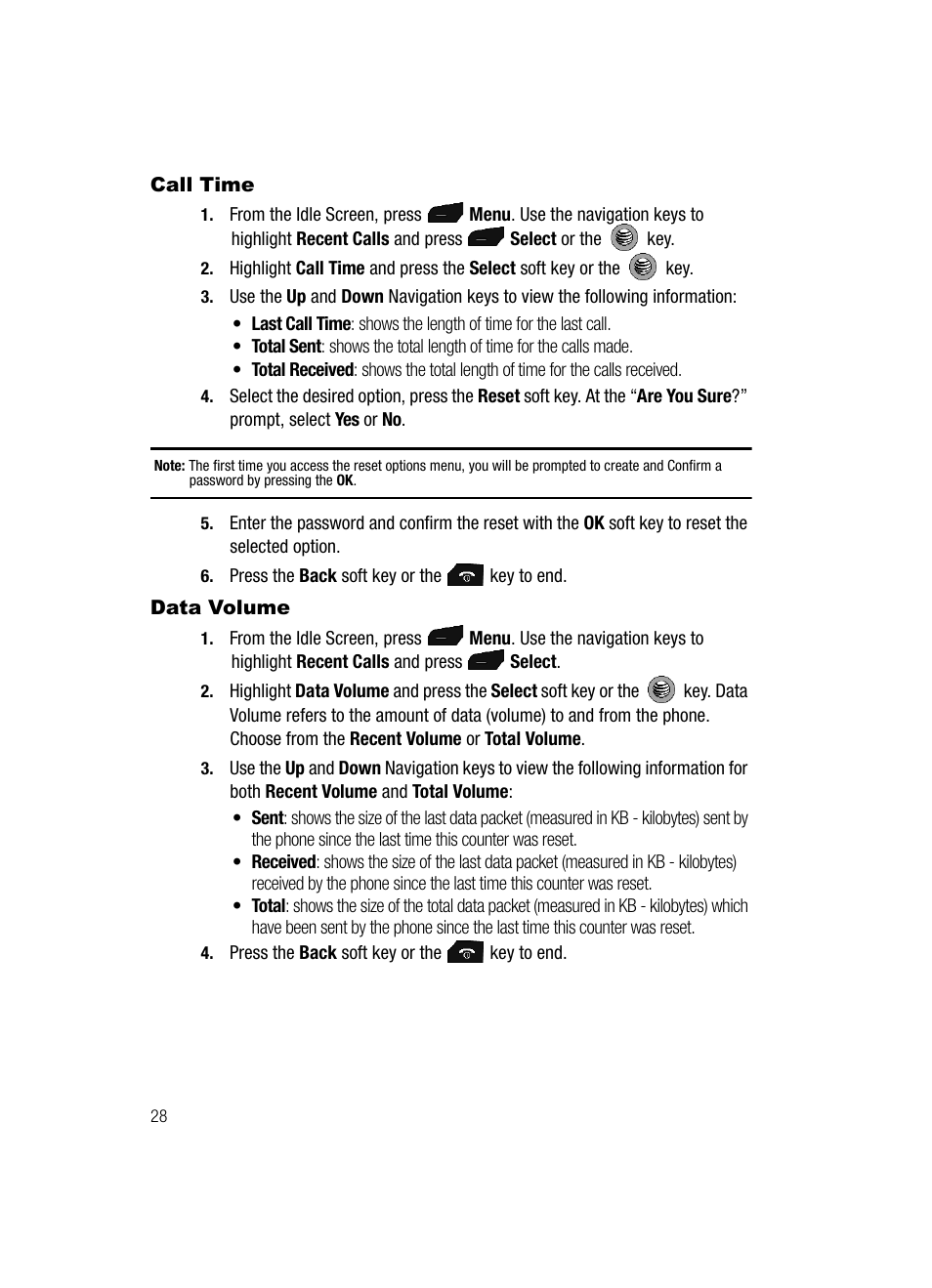 Samsung SGH-A517ZKAATT User Manual | Page 28 / 162