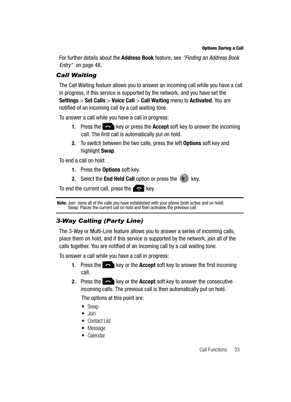 Samsung SGH-A517ZKAATT User Manual | Page 33 / 162