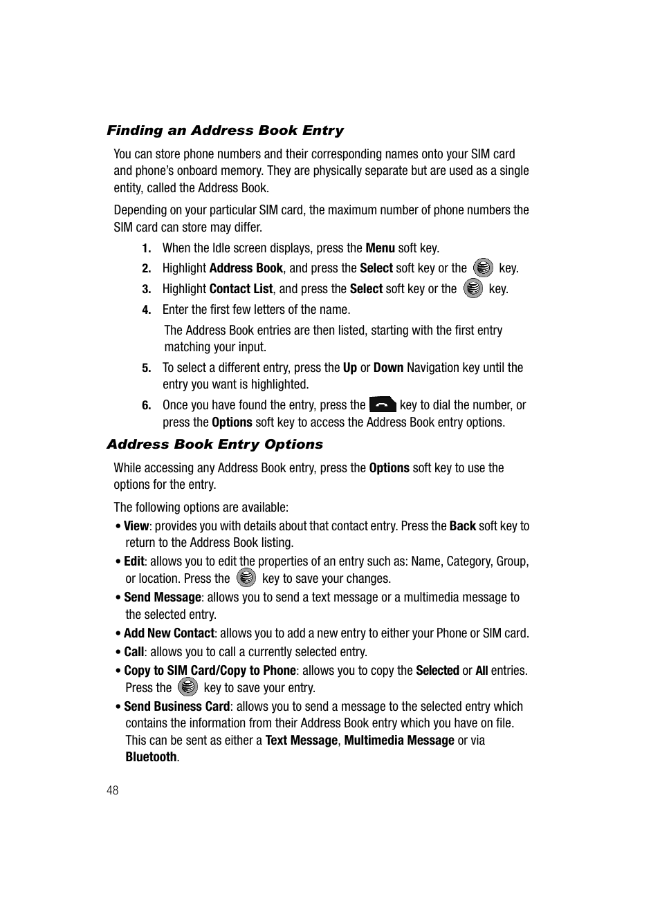 Samsung SGH-A517ZKAATT User Manual | Page 48 / 162
