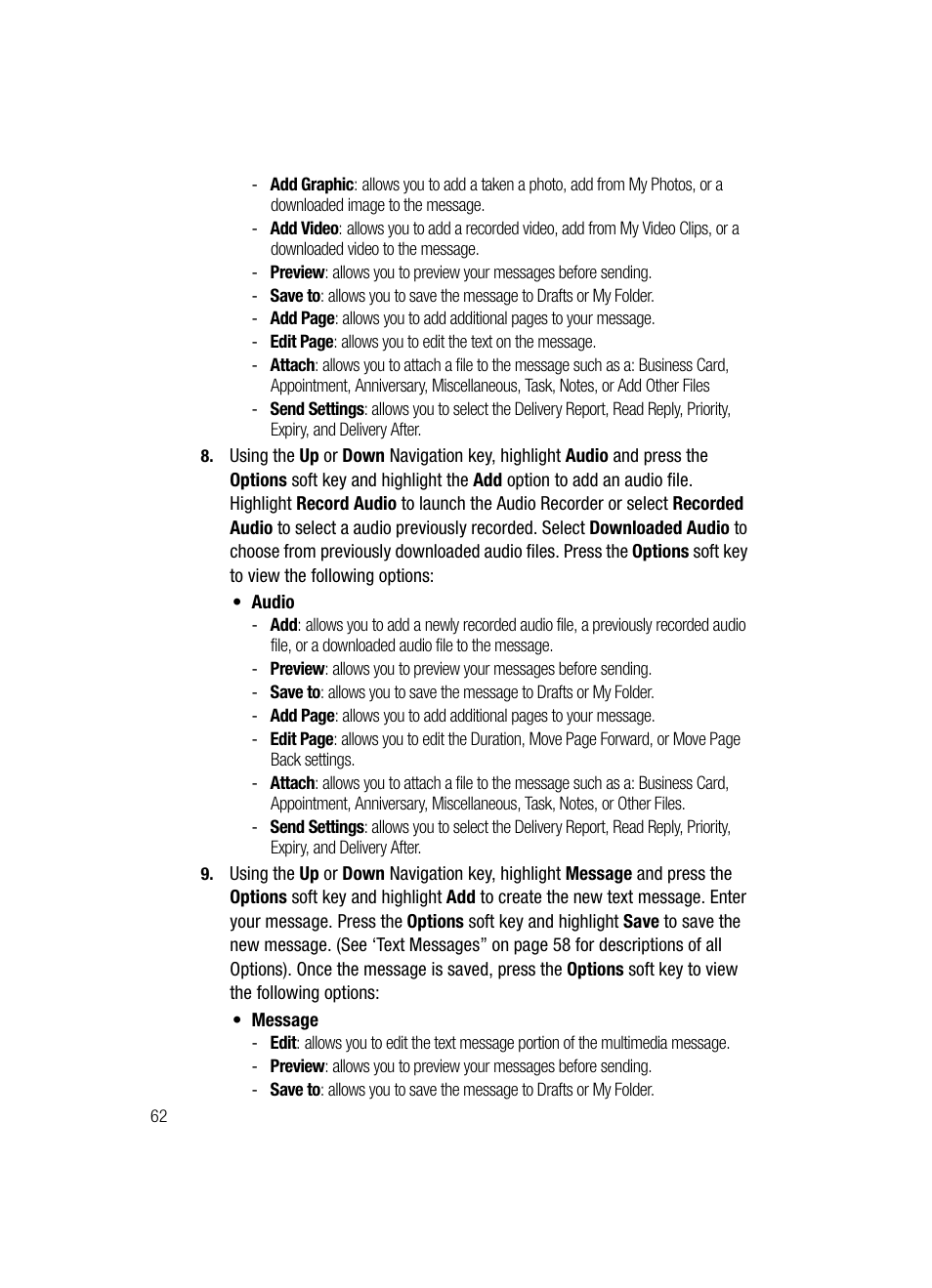 Samsung SGH-A517ZKAATT User Manual | Page 62 / 162