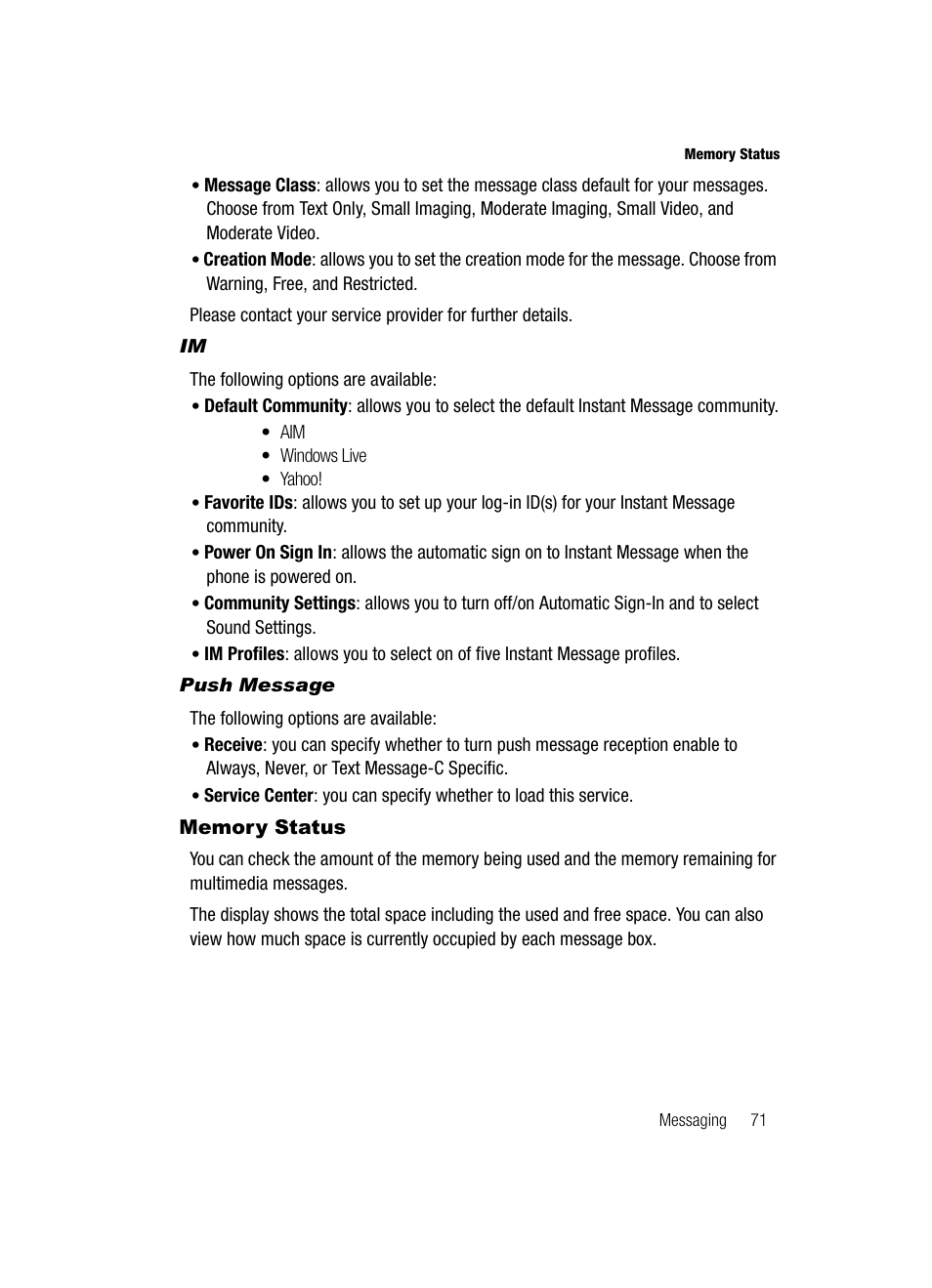 Samsung SGH-A517ZKAATT User Manual | Page 71 / 162