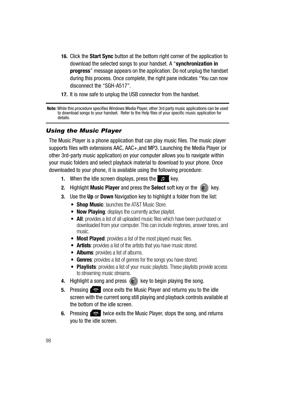 Samsung SGH-A517ZKAATT User Manual | Page 98 / 162