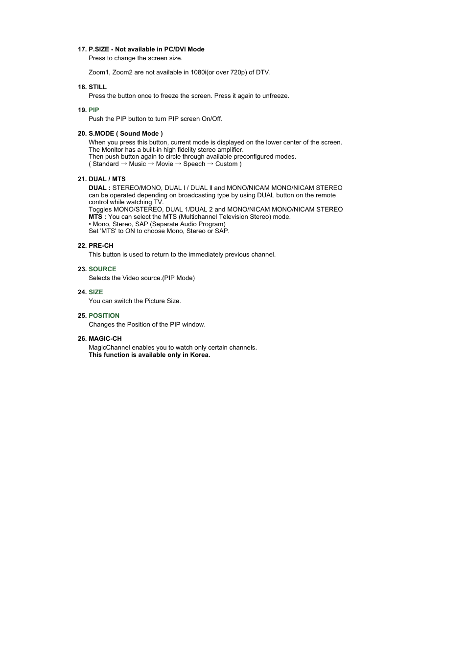 Samsung LS19RTUSSZ-XAZ User Manual | Page 17 / 57