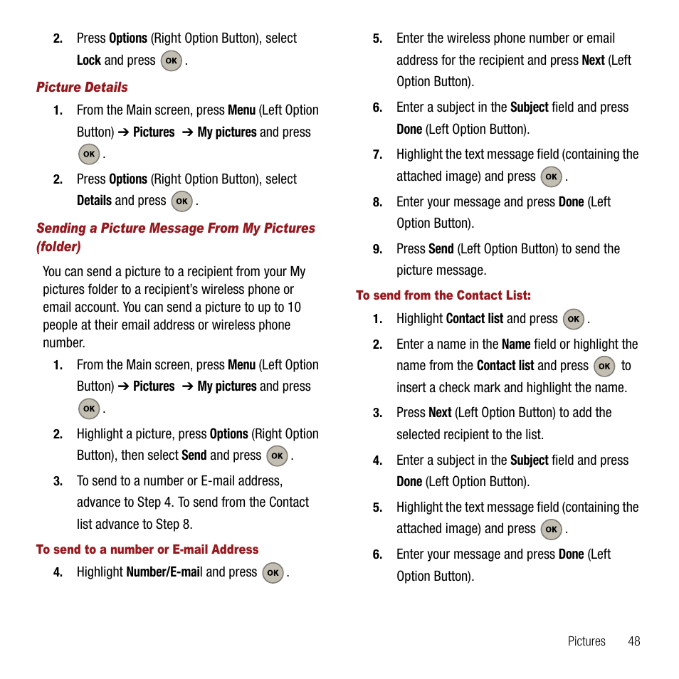 Picture details | Samsung SPH-M310ZKAVMU User Manual | Page 51 / 94