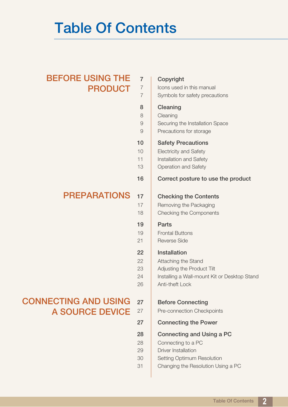 Samsung LS19B220NW-ZA User Manual | Page 2 / 93