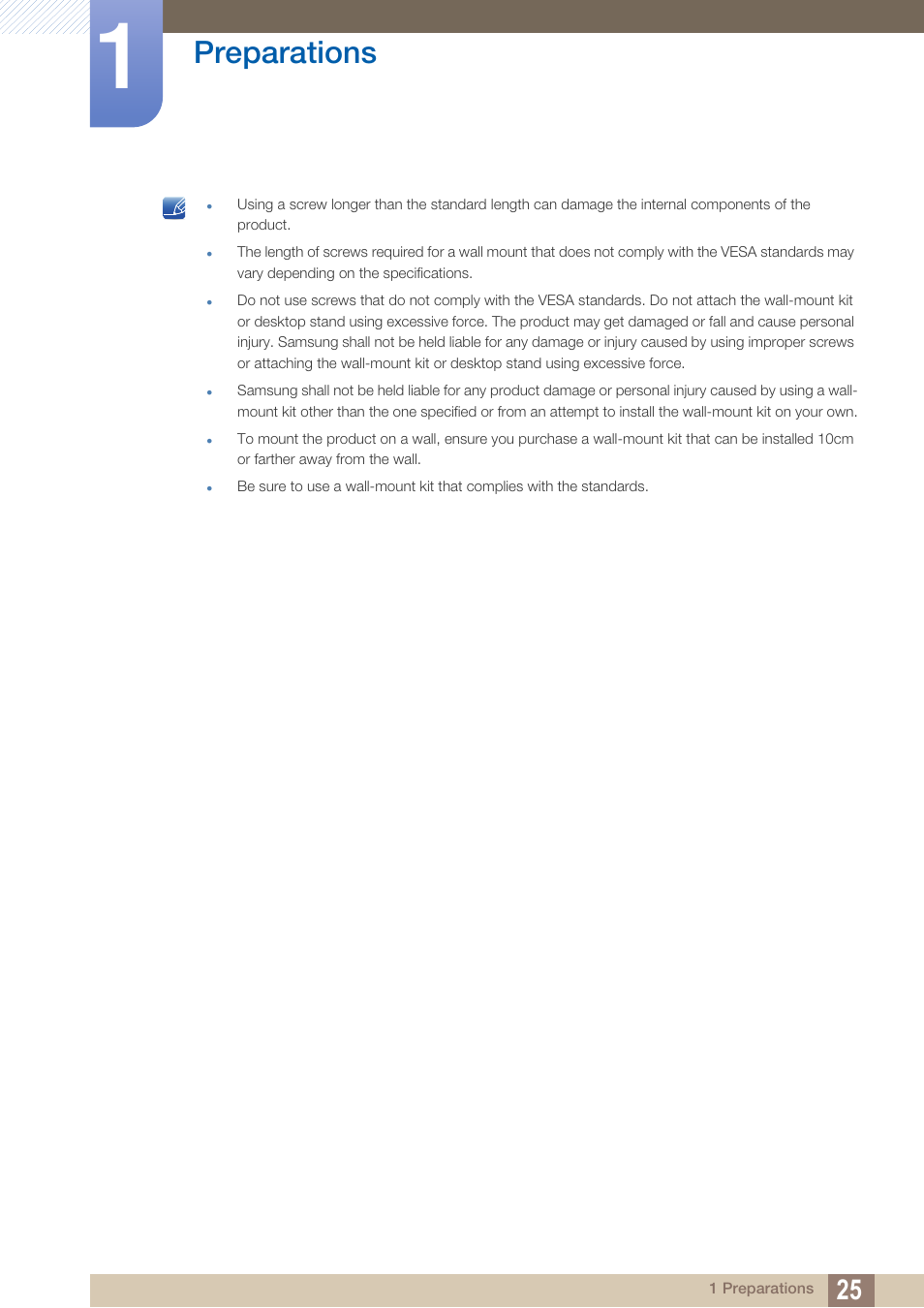 Preparations | Samsung LS19B220NW-ZA User Manual | Page 25 / 93