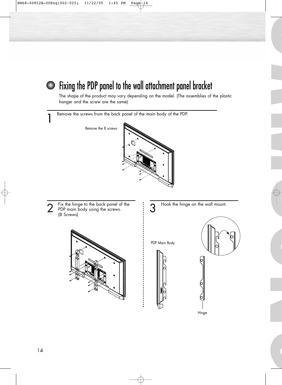 Samsung HPR8082X-XAA User Manual | Page 14 / 92