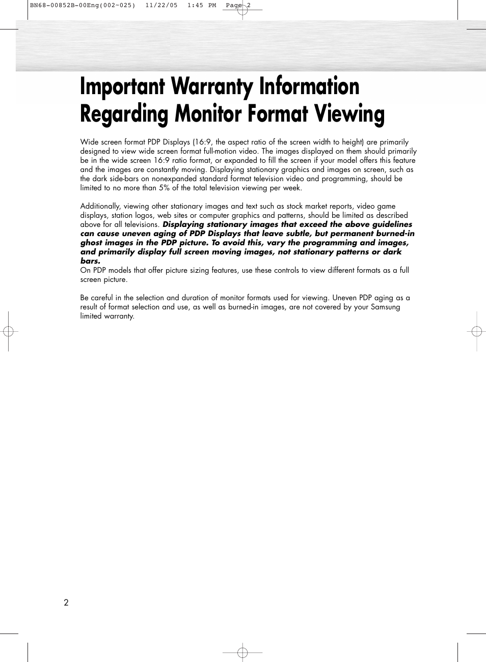 Samsung HPR8082X-XAA User Manual | Page 2 / 92