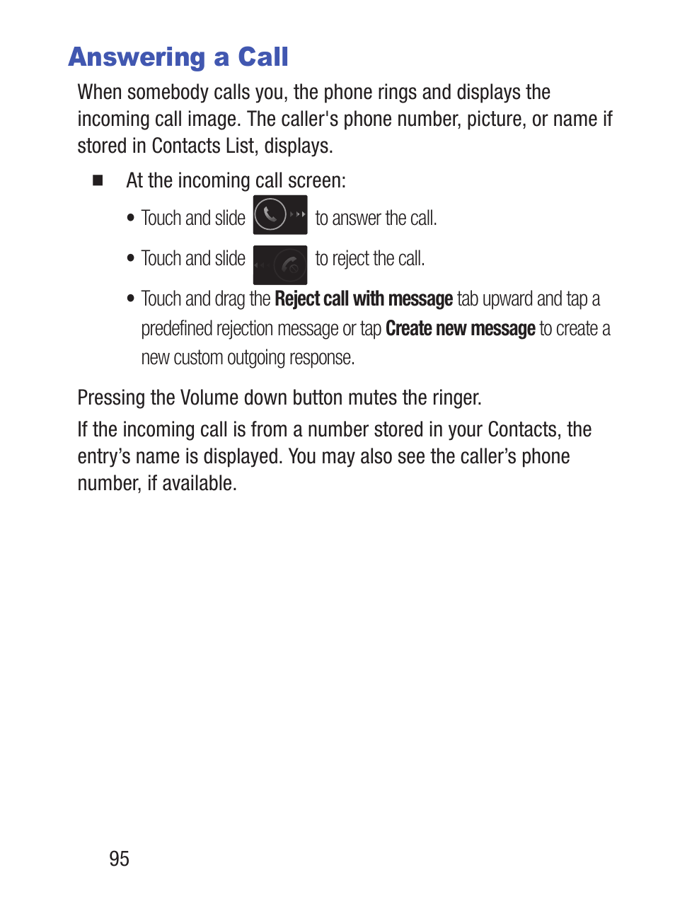 Answering a call | Samsung SCH-S960RWBTFN User Manual | Page 100 / 513