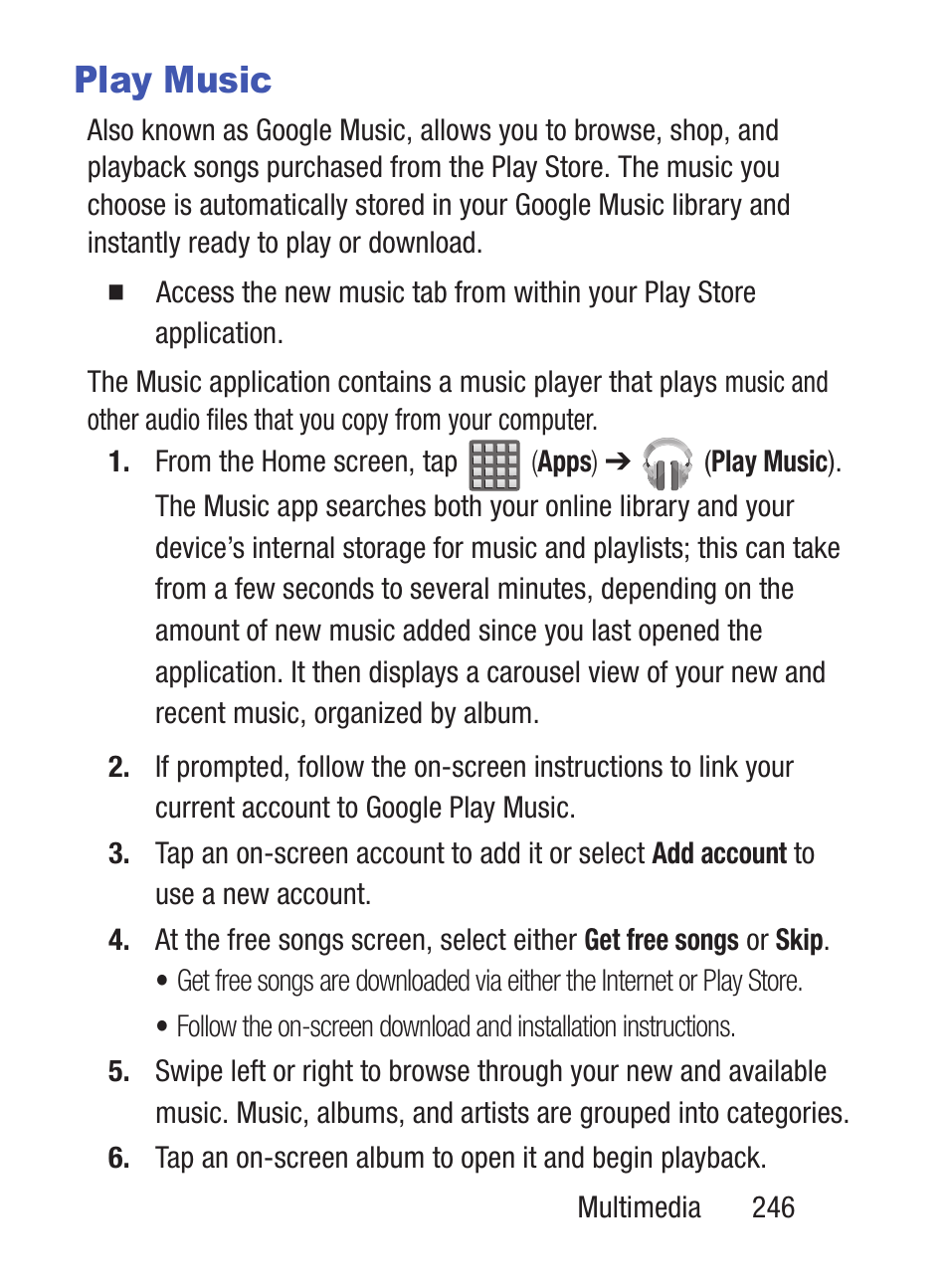 Play music | Samsung SCH-S960RWBTFN User Manual | Page 251 / 513