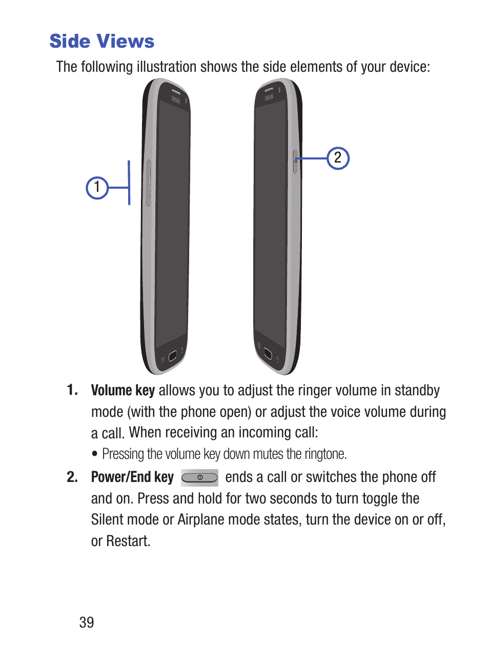 Side views | Samsung SCH-S960RWBTFN User Manual | Page 44 / 513