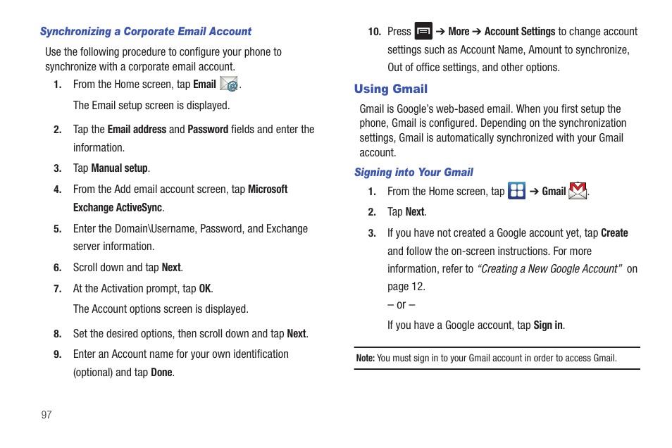Using gmail | Samsung SGH-I997ZKAATT User Manual | Page 102 / 205