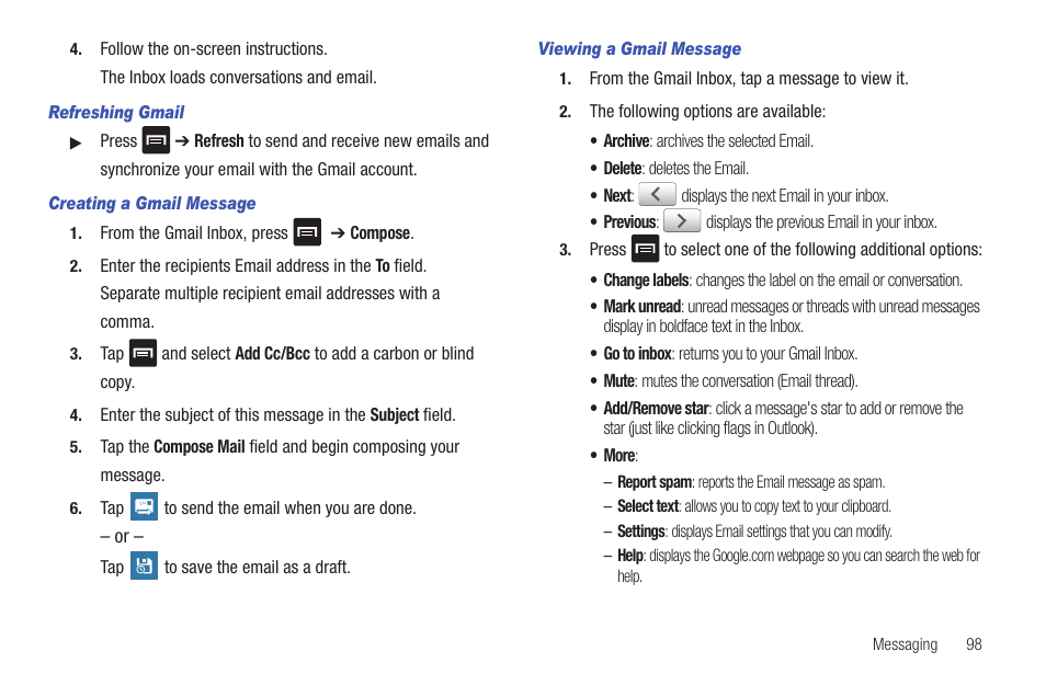 Samsung SGH-I997ZKAATT User Manual | Page 103 / 205