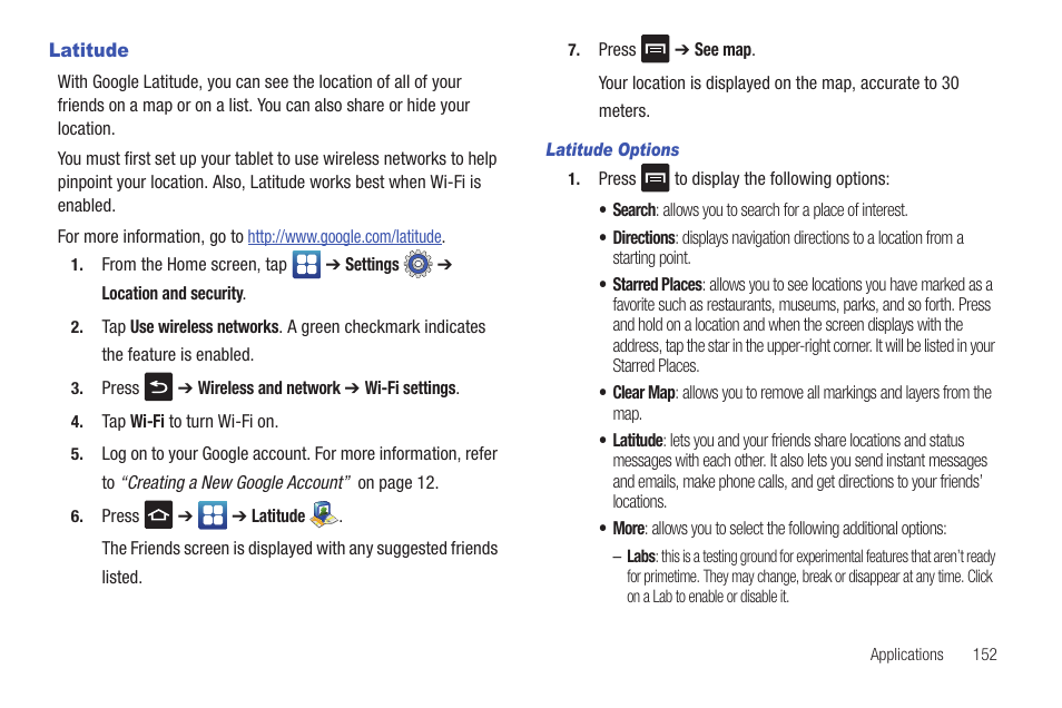 Latitude | Samsung SGH-I997ZKAATT User Manual | Page 157 / 205